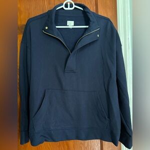 A New Day - navy - pullover - gold details